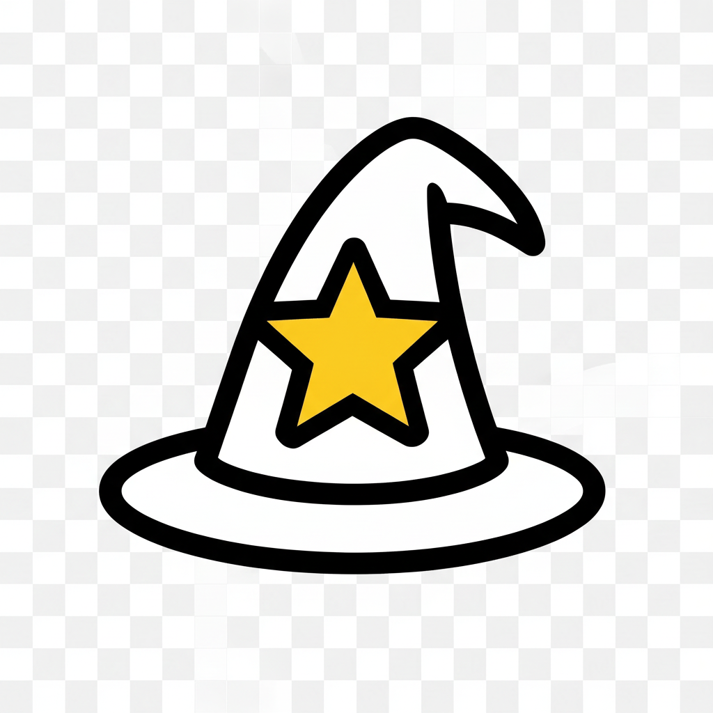 can you generate the favicon version of my store logo? basically i want the hat and a yellow star within it. (size has to be big to make sure it visible in my browser tab)